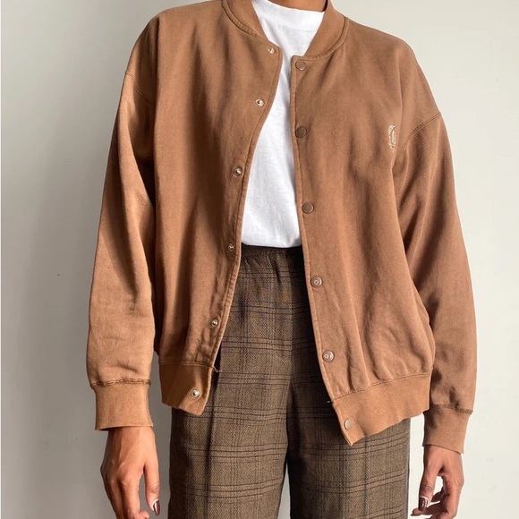 Vintage Brown Varsity Jacket - Picture 1 of 6